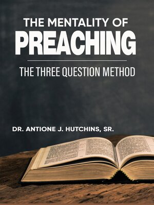 cover image of The Mentality of Preaching